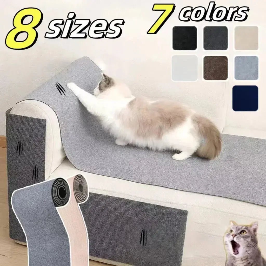Wall - Mounted Cat Scratching Pad – Self - Adhesive, Durable & Cuttable - flairly